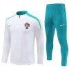 Portugal Sweat d'Entraînement Quarter-Zip 2024-25 Blanche Pour Homme